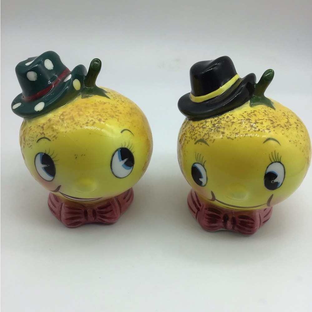 Vintage PY Anthropomorphic Lemon Shakers